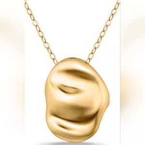 18K PLATED STERLING SILVER 16" TO 18" NECKLACE NWT